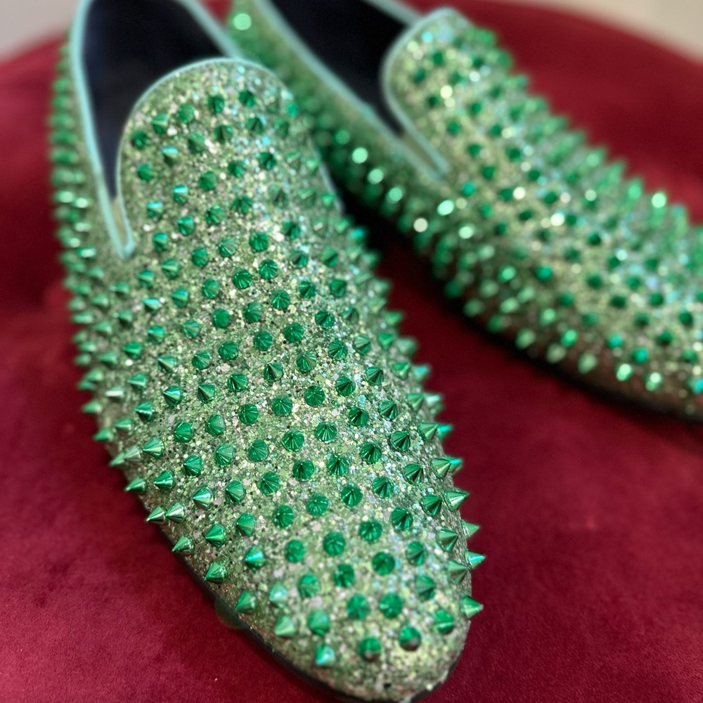 Green Men’s Dress Shoes, Sz 12